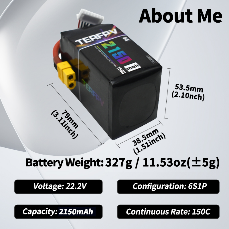 Bateria Lipo TERFPV 6S 22.2V 1 - Drone Battery Plate avaliação e preço