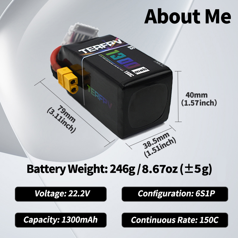 Bateria Lipo TERFPV 6S 22.2V 1 - Drone Battery Plate avaliação e preço