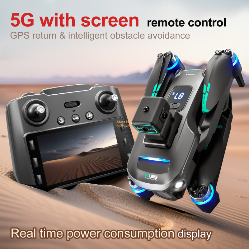 8k câmera dupla 5g wifi fpv co - Drone Battery Case avaliação e preço