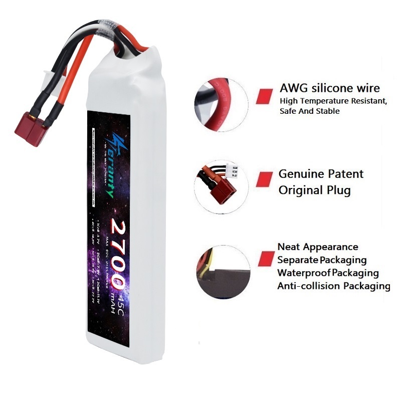 1/3 pçs 2s 7.4v bateria lipo 2 - Drone Battery Lipo avaliação e preço