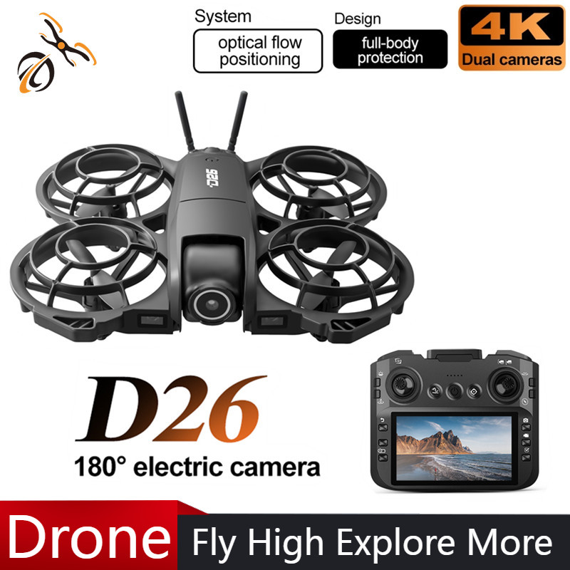 Drone D26 4K Aéreo HD 180 °    - Drone Battery Case avaliação e preço