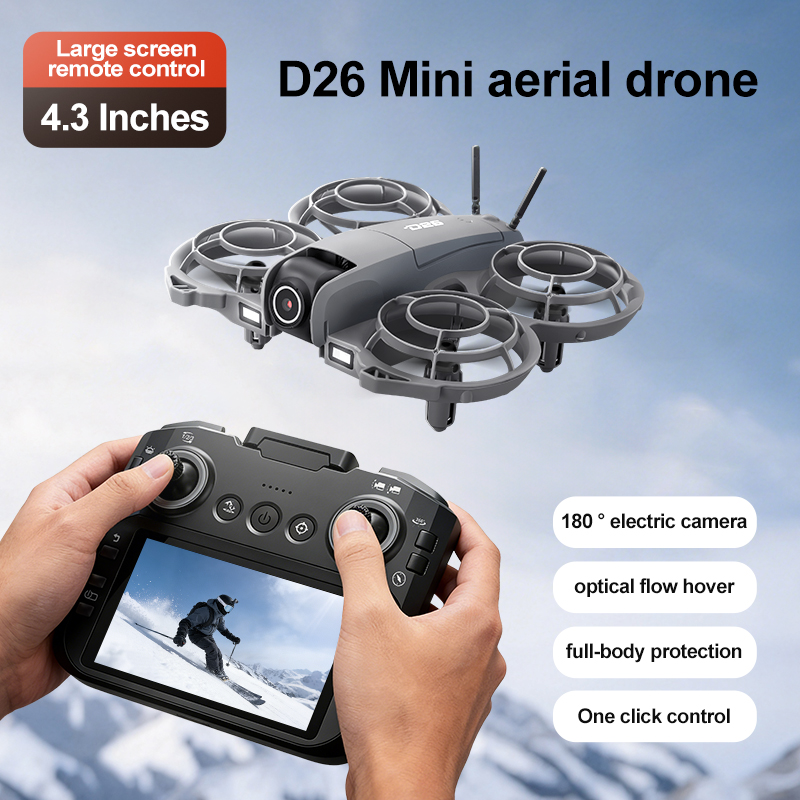 Drone D26 4K Aéreo HD 180 °    - Drone Battery Case avaliação e preço