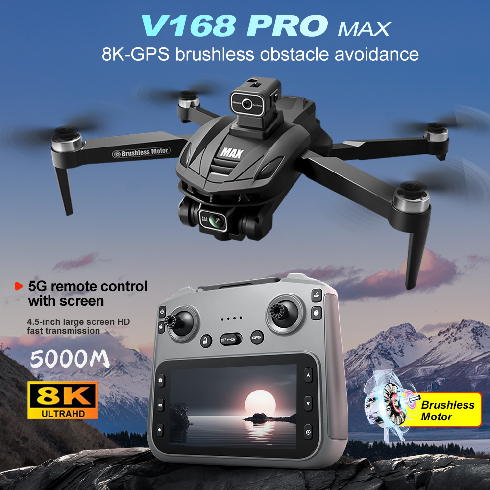 V168 PRO Max GPS Drone 8K Prof - Drone Battery Charger avaliação e preço